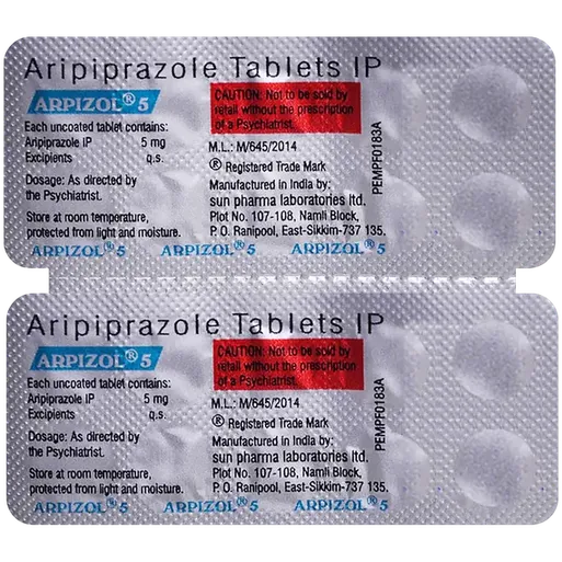 arpizol 5mg tablet 10's